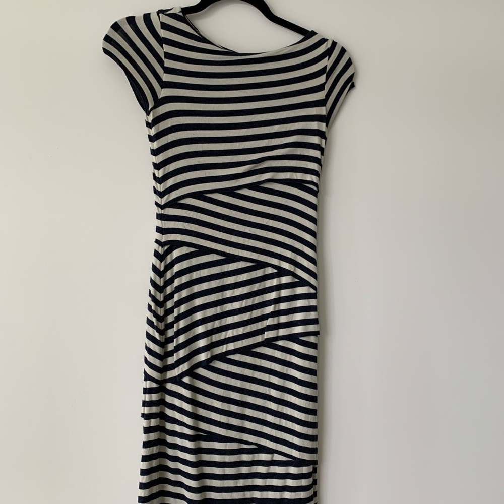 Anthropologie navy dress